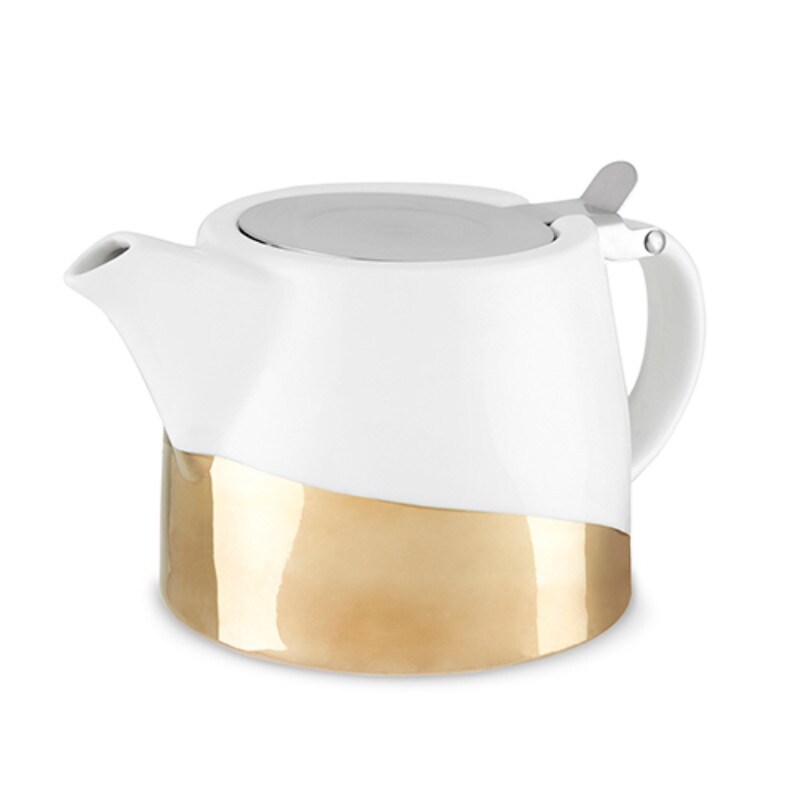 Harper Pink Abstract Ceramic Teapot & Infuser