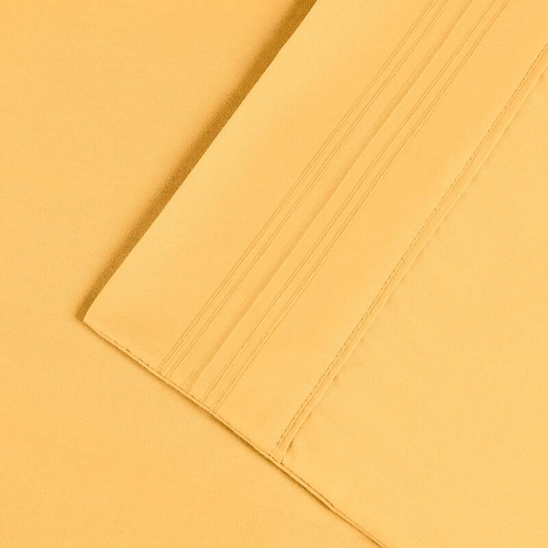 Superior Embroidered Microfiber Deep Pocket Bed Sheet Set