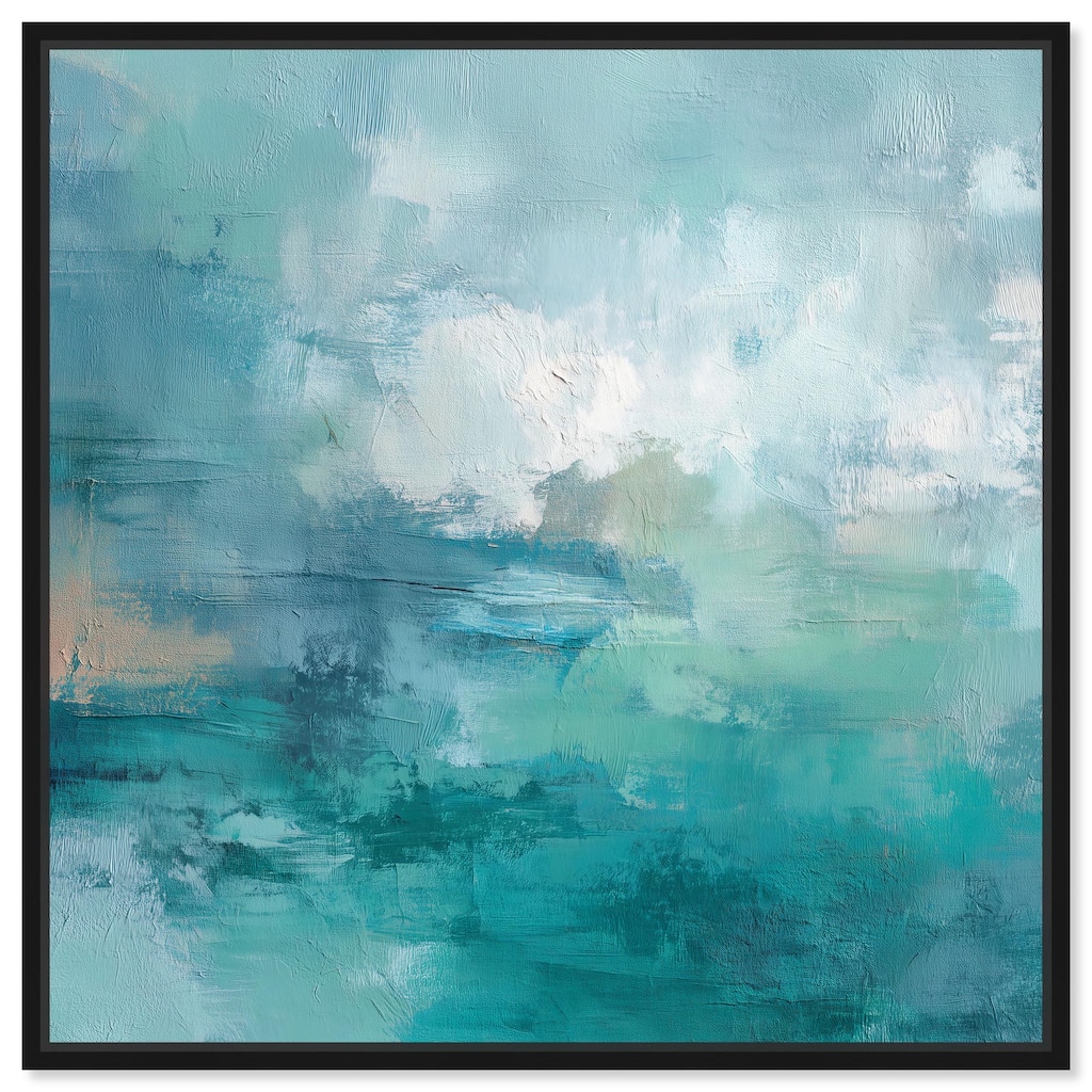Green Blue II Canvas by Art Remedy