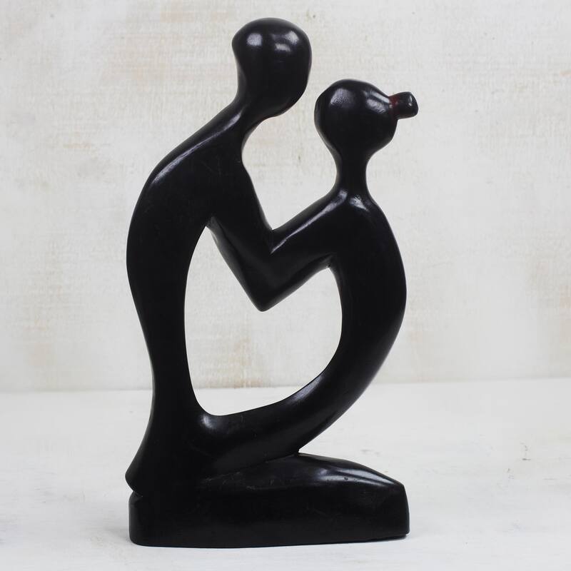 Novica Handmade Shadow Lovers Wood Sculpture
