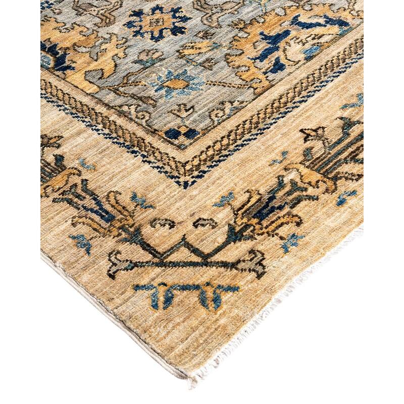 Serapi One-of-a-Kind Hand-Knotted Area Rug - Gray, 5' 9" x 8' 7" - 5' 9" x 8' 7"