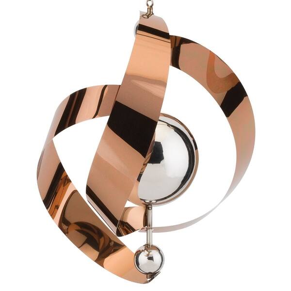 copper wind spinners hanging