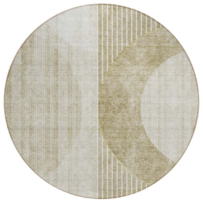 Machine Washable Indoor/ Outdoor Chantille Contemporary Geo Rug