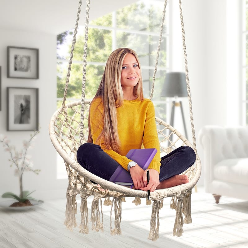 Sorbus Hammock Chair Macrame Swing