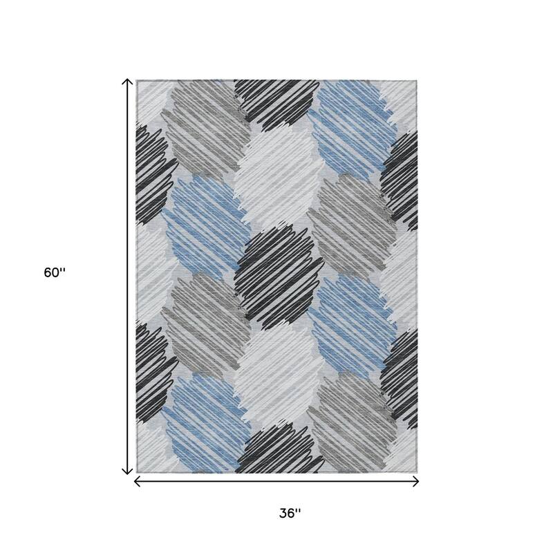 HomeRoots Geometric Transitional Rectangle Outdoor Rug