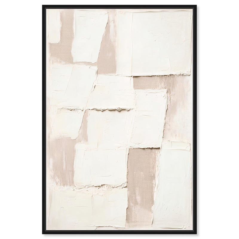 Plastered Planes II Canvas by Art Remedy - 16" x 24" - Black