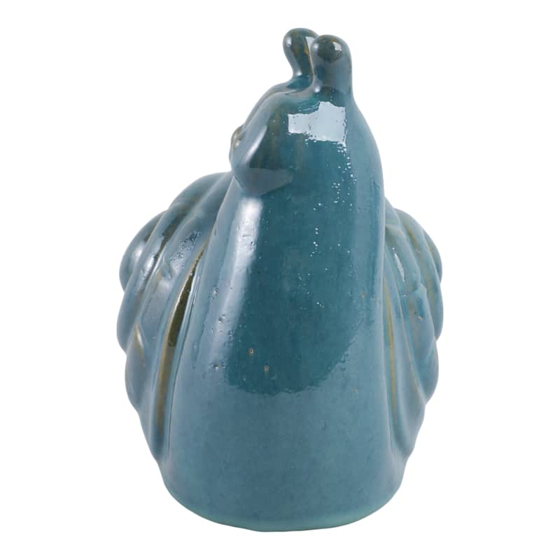 Pottery Clay Decorative Garden Statue Snail Sculpture Reactive Finish