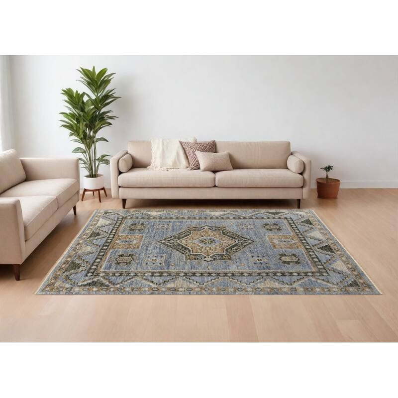 HomeRoots Oriental Traditional Rectangle Area Rug - 168.00 in. x 120.00 in. x 0.40 in. - 168.00 in. x 120.00 in.  x 0.40 in.