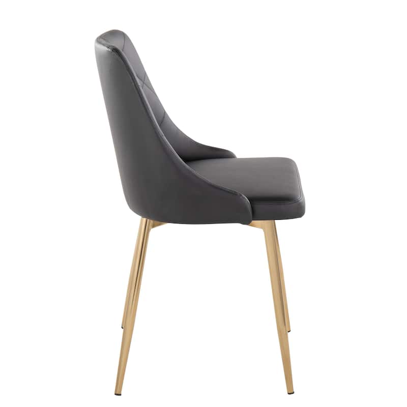 Carson Carrington Ockelbo Dining Chair with Tapered Metal Legs (Set of 2)
