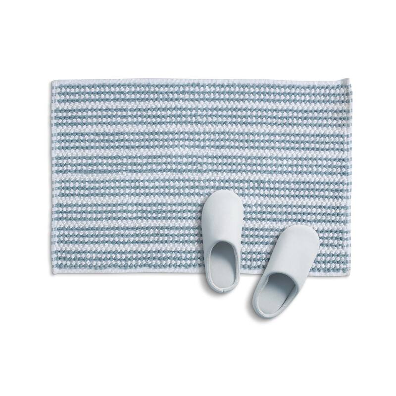 Martex Restore Contrast Stripe 100% Cotton Bath Rug
