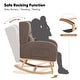 preview thumbnail 69 of 80, HOMYKA 28" Wide Rocking Chair for Nursery
