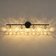 preview thumbnail 12 of 32, Mosaic Crystal Cube Shade Linear Bathroom Vanity Light