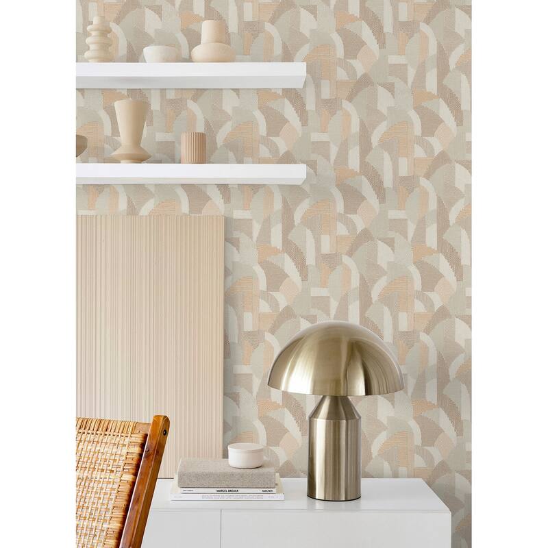 NuWallpaper Macario Peach Peel and Stick Wallpaper