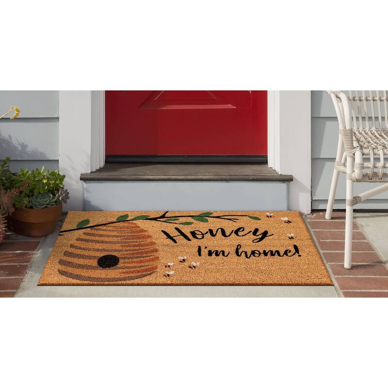 Liora Manne Natura Honey Im Home Outdoor Mat Natural - Natural - 24" x 36"