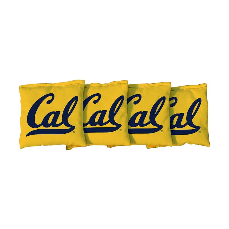 California Berkeley Golden Bears Yellow Cornhole Bags - All-Weather Resin Filled