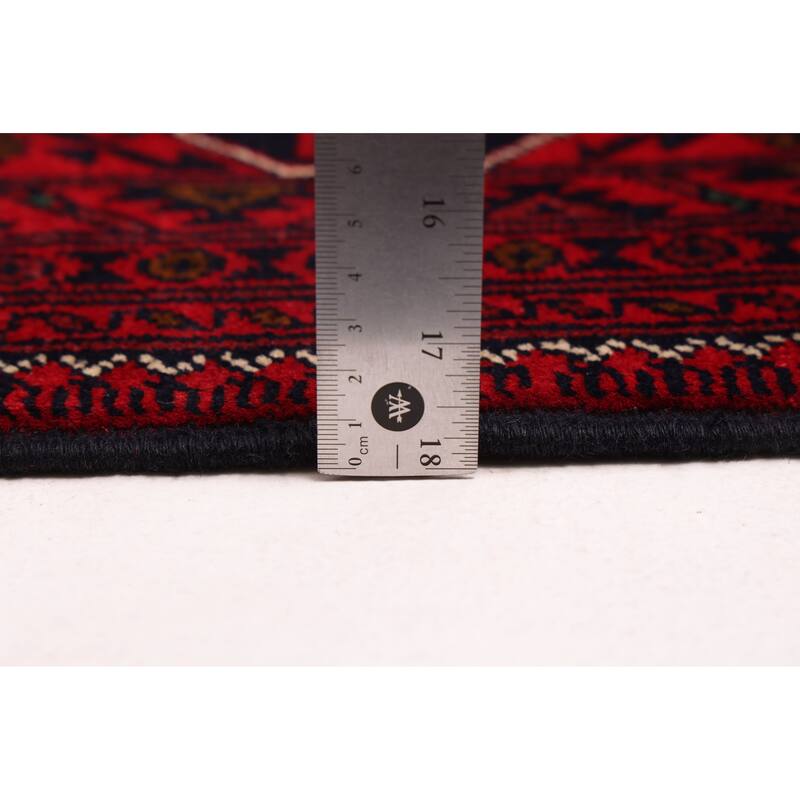 ECARPETGALLERY Hand-knotted Finest Khal Mohammadi Red Wool Rug - 4'11 x 6'9