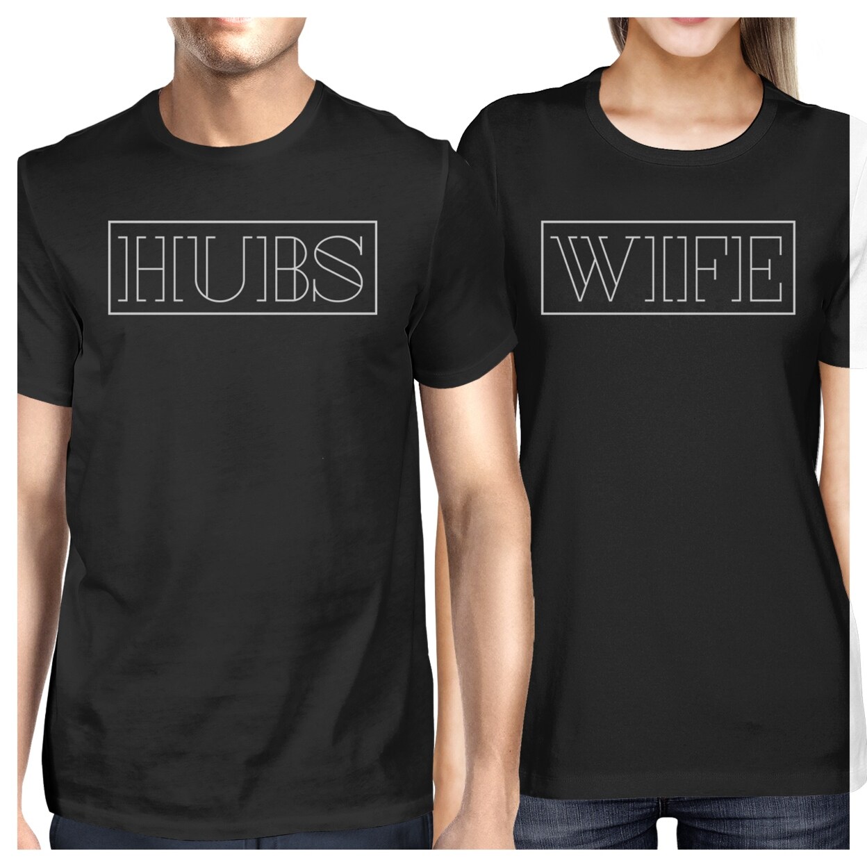 Shop Hubs And Wife Matching Couple Outfits Short Sleeve T Shirts