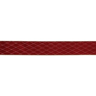 Diamond Pattern Wired Ribbon 2.5