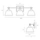 preview thumbnail 8 of 29, Modern Farmhouse Black Gold 3-Light Bathroom Vanity Lights Dimmable Wall Sconces