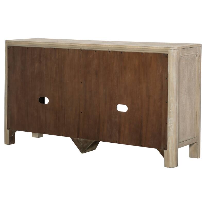 Solano Sliding Door Dining Sideboard Server Weathered Mango - 64" x 18" x 34.75"