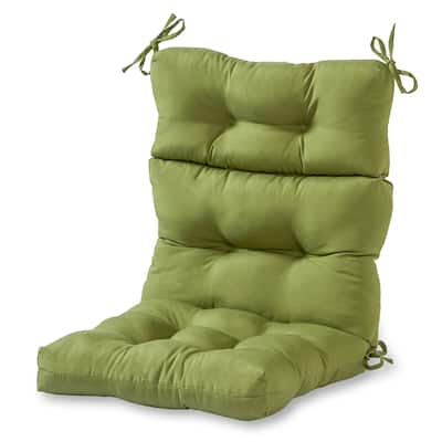 Rosewood Graham 3-section Outdoor Green High Back Chair Cushion by Havenside Home - 22w x 44l
