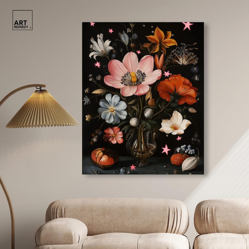 TANY's Floral Universe II Canvas by Art Remedy, Gallery Wrapped