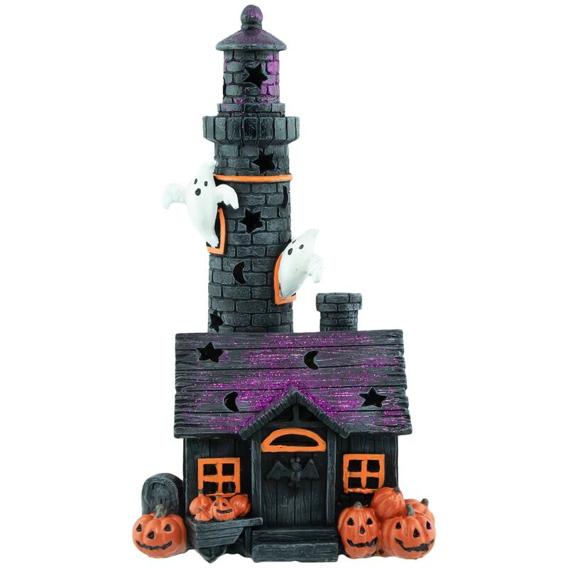 11.75" LED Lighted Haunted House Halloween Decoration