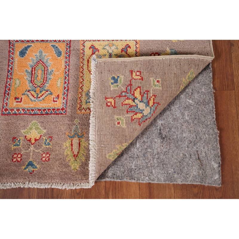 Garden Design Kazak Oriental Accent Rug Hand-Knotted Wool Carpet - 3'2" x 4'11"