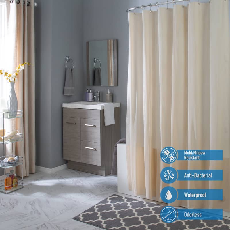 Bath Bliss 2 Pack Splash Guard Shower Liner