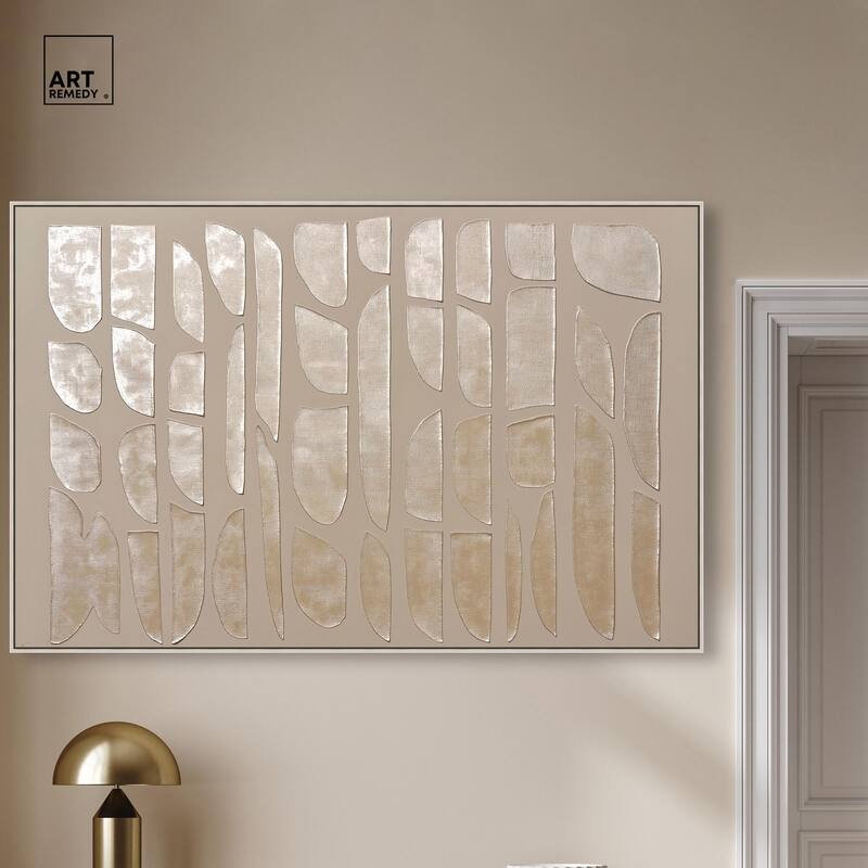 Textured Tiles Canvas by Art Remedy