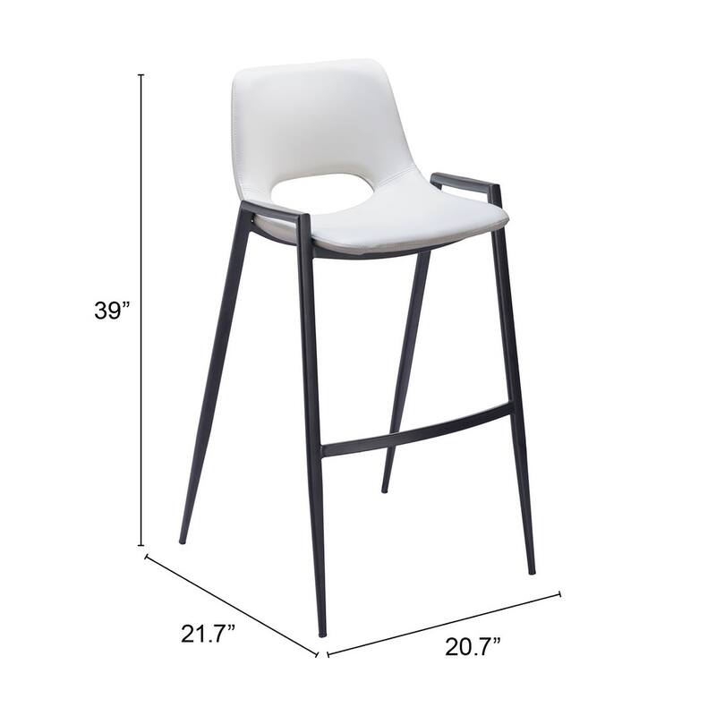 Desi Barstool (Set of 2) - 20.7" W x 21.7" D x 39" H