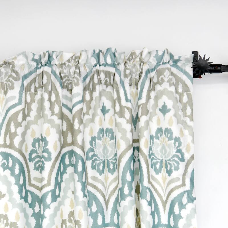 Serenta Tivoli Ikat Microfiber Curtain Set 2 Piece Set