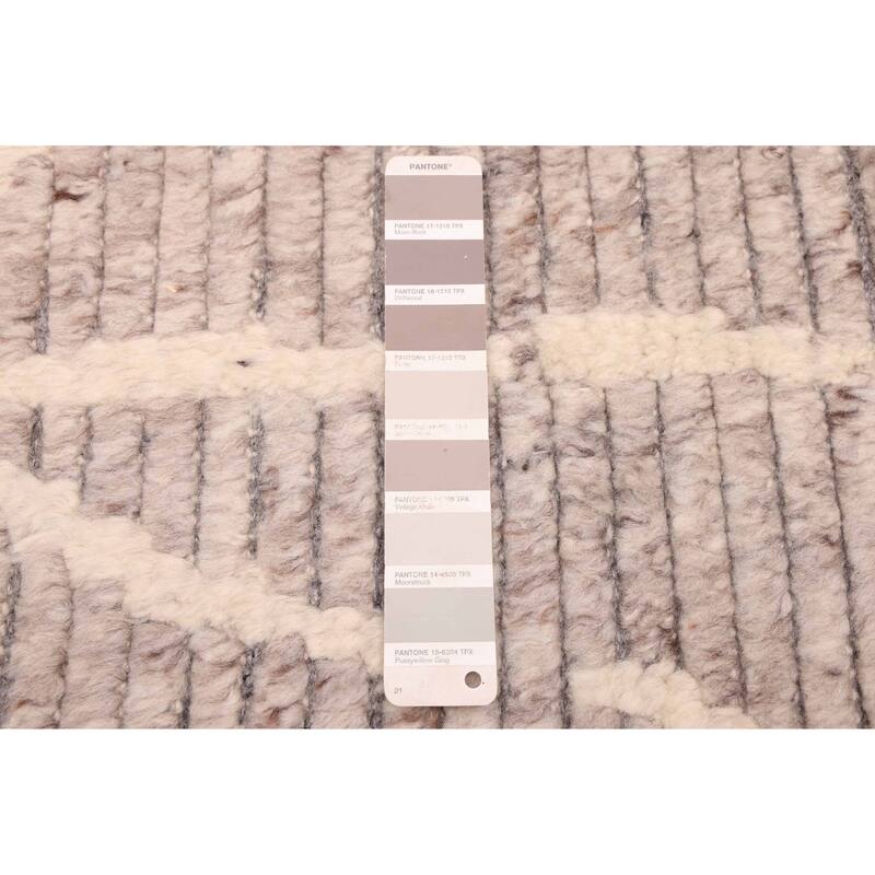 ECARPETGALLERY Hand-knotted Looma Grey Wool Rug - 8'3 x 10'0