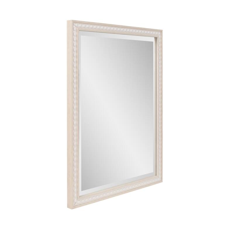 Beaded Vanity Mirror - Natural - 34H x 30W x 4D