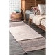 preview thumbnail 19 of 18, Nuloom Contemporary Flatweave Handmade Diamond Bands Solid Area Rug 2' 6" x 8' - Light Beige - Runner