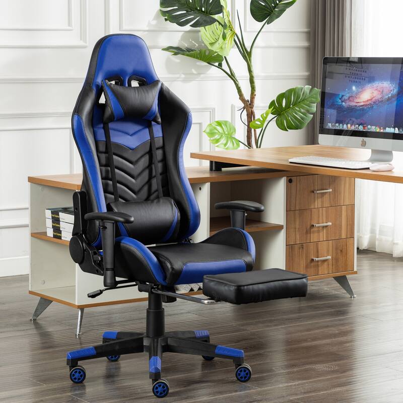 GameFitz Gaming Chair in Black and Blue