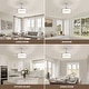 preview thumbnail 16 of 15, 48" Modern Retractable Dimmable LED Chandelier Ceiling Fan with Lights and Remote