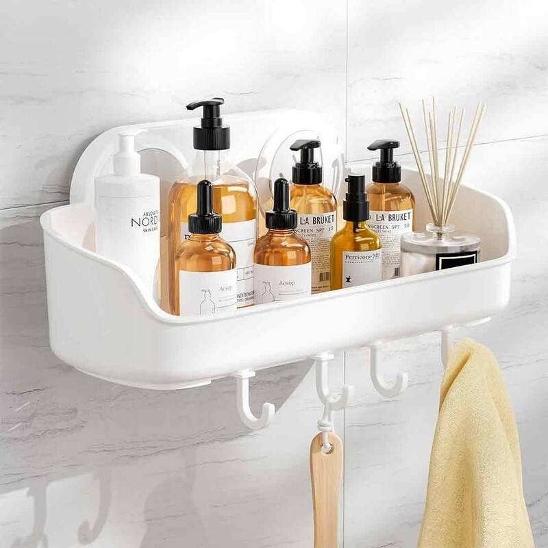 Shower Caddy Suction Cup NODrilling Removable Bathroom Shower Shelf