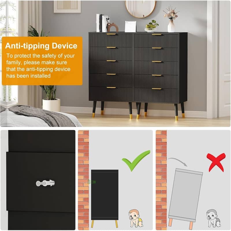 5 Drawer Dresser for Bedroom