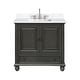 preview thumbnail 12 of 16, Thompson 36 in. Single Sink Bathroom Vanity with Engineered Stone Top - 37"W x 22"D x 35"H