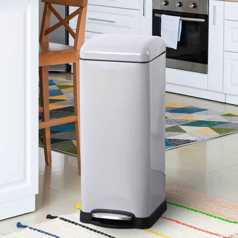 happimess Betty Retro 8-Gallon Step-Open Trash Can