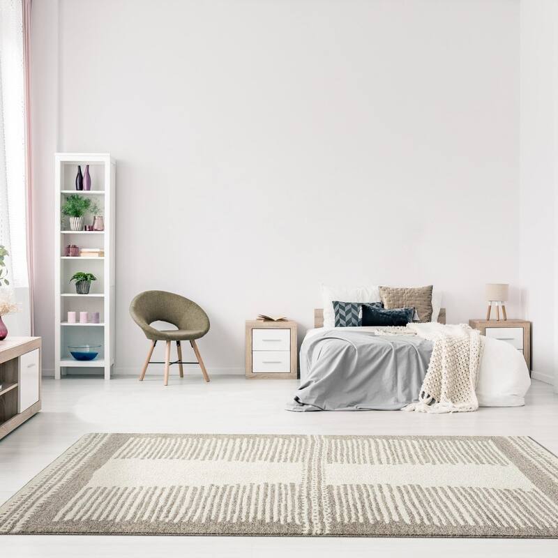 Luxe Weavers Moroccan Lines Geometric Area Rug, Stain-Resistant Carpet