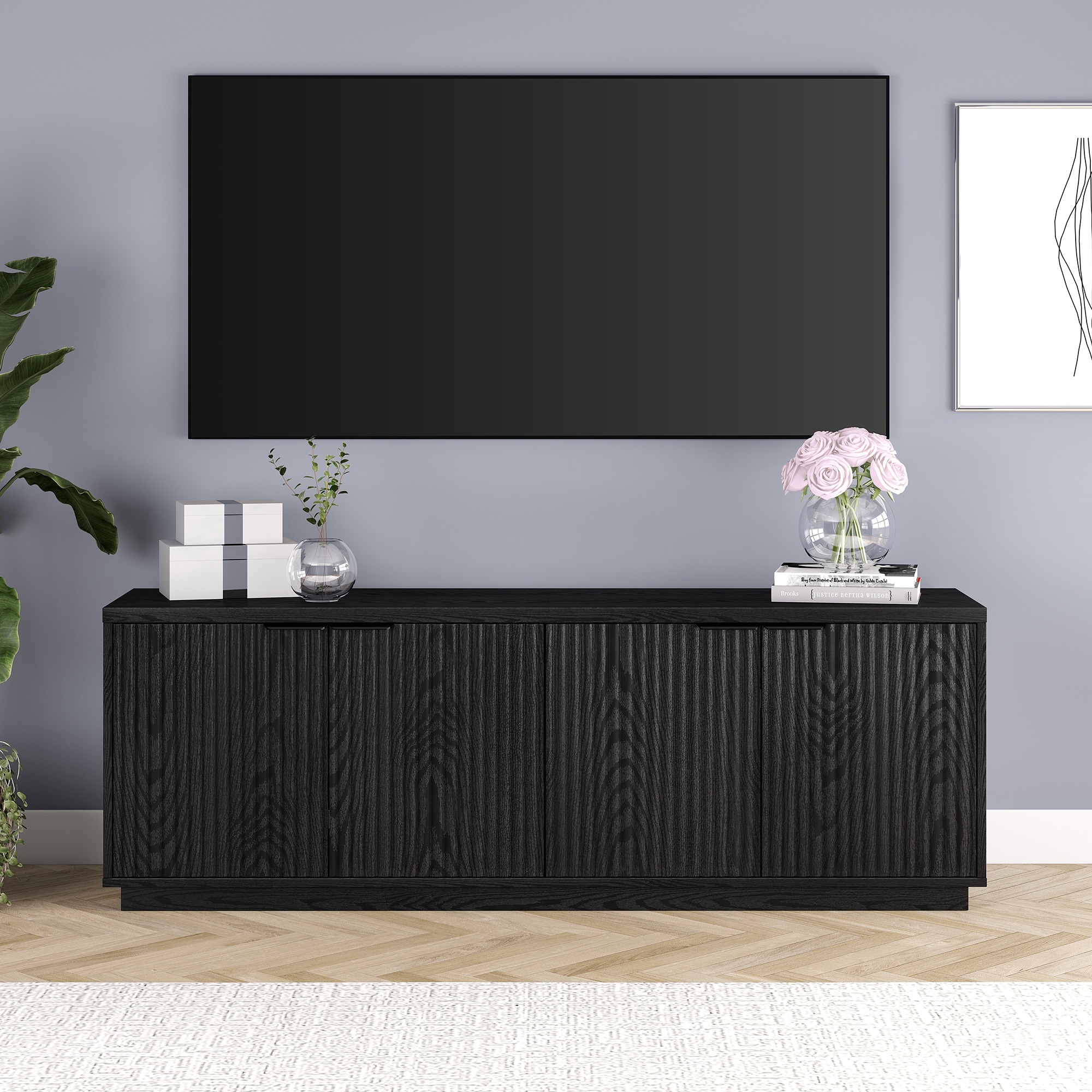 Mansfield Rectangular TV Stand for TV's up to 78" - 70" Wide