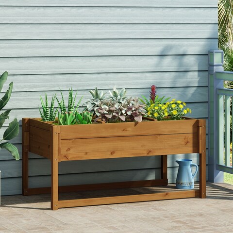Robin Outdoor Firwood Outdoor Trough Planter by Christopher Knight Home