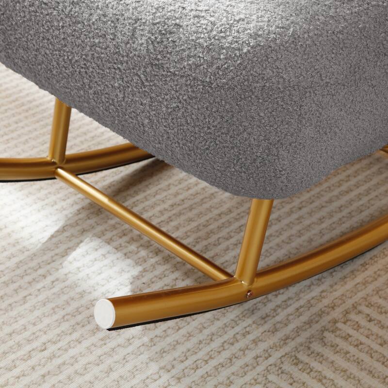 Upholstered Rocker Glider Chair for Baby and Kids