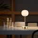 preview thumbnail 24 of 31, Xavier 12.25" Modern Minimalist Iron Wireless Rechargeable Integrated LED Table Lamp, Nickel/White by JONATHAN Y