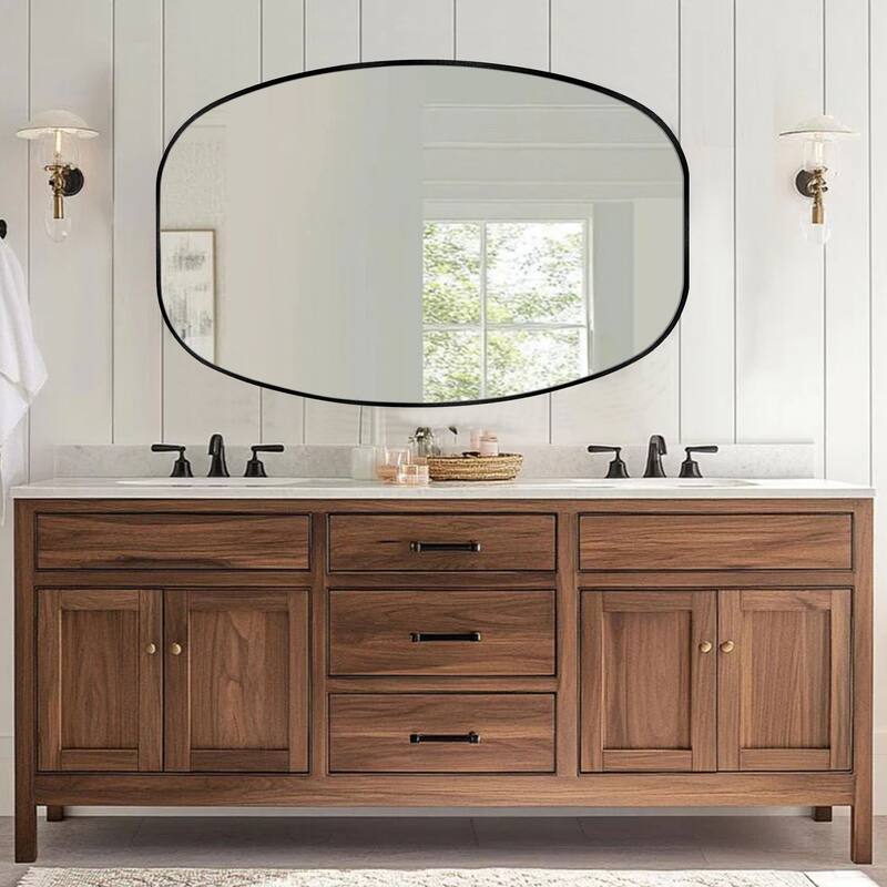 Oval Wall Mirror Bathroom Mirror for Over Sink