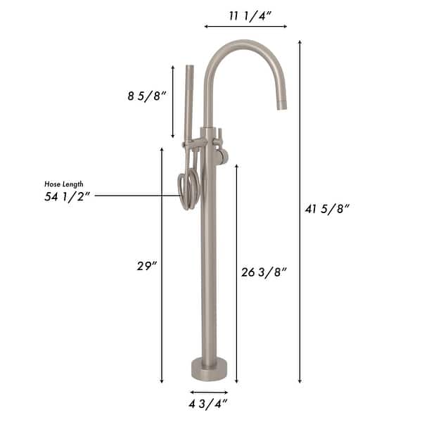dimension image slide 1 of 6, ZLINE Emerald Bay Bath Tub Filler