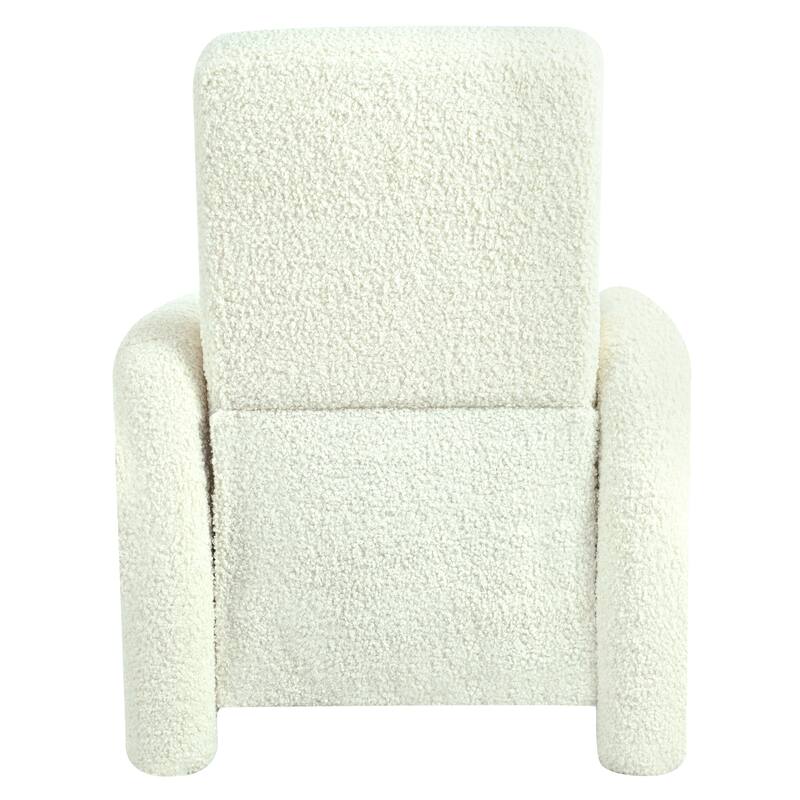 31.25" Push Back Recliner Armchair Upholstered Recliner Chair Single Sofa with Adjustable Backrest for Living Room