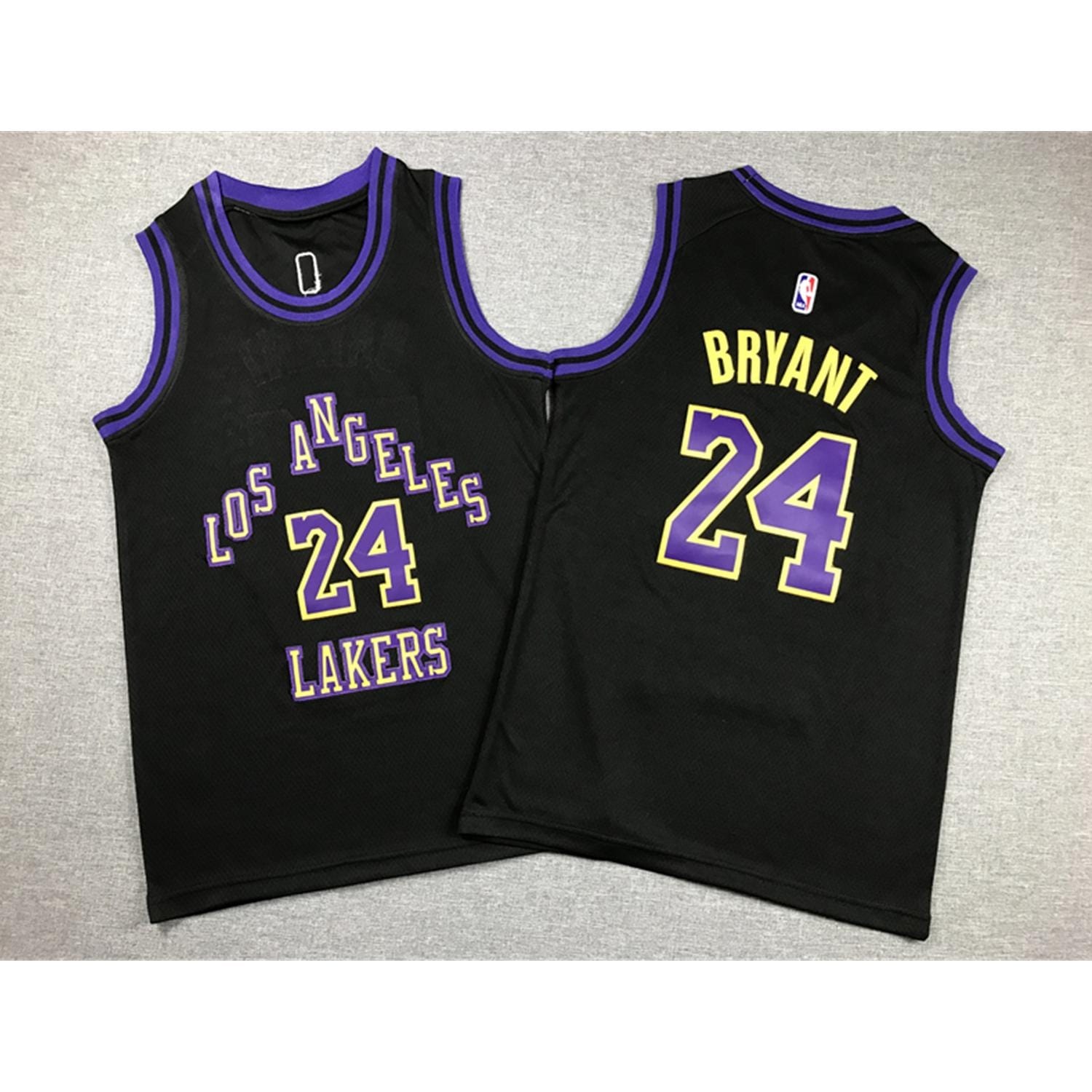 City Edition Maglia Nera Kobe Bryant City Edition Maglia Lakers 24